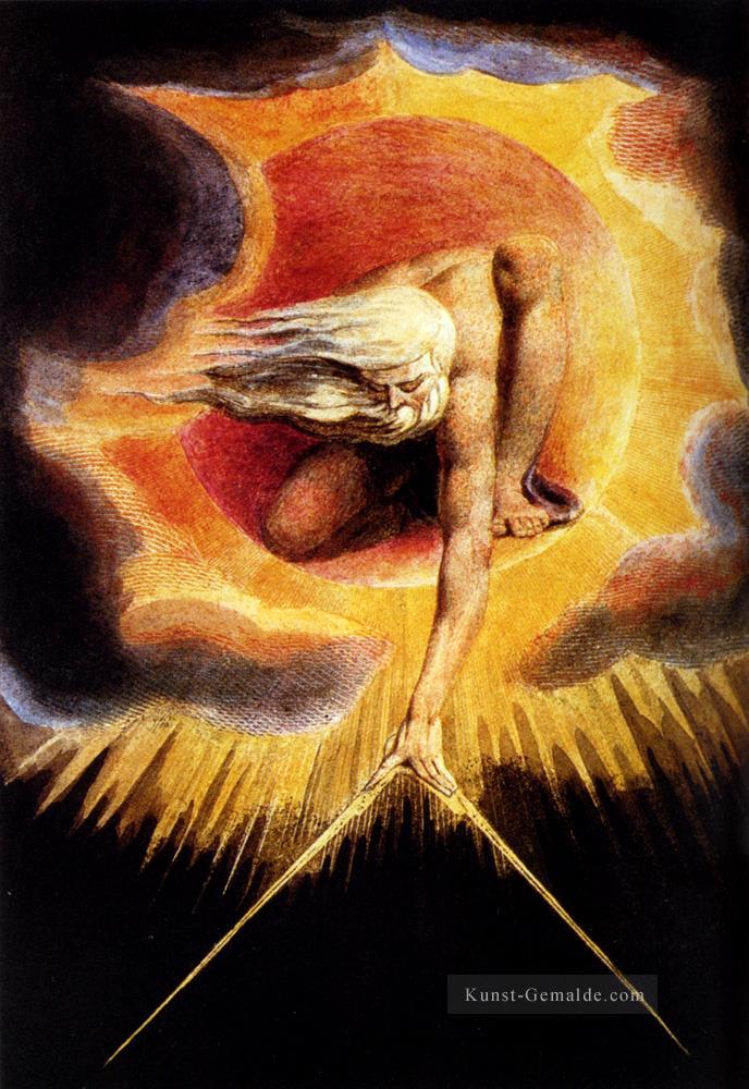 Der Allmächtige Romantik romantische Age William Blake Ölgemälde